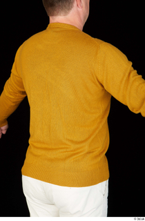 Paul Mc Caul casual dressed upper body yellow sweatshirt 0007.jpg